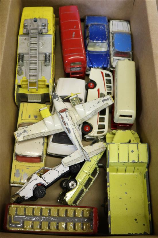 2 boxes of Dinky toys
